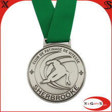 Médaille de sport de ski en métal 3D personnalisée 2015